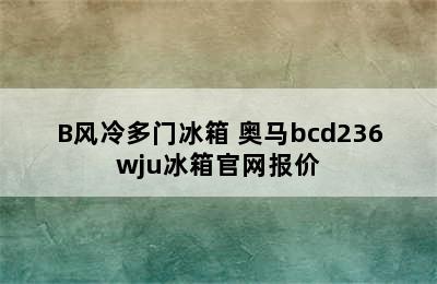 多门冰箱推荐-奥马高定系列BCD-253WF/B风冷多门冰箱 奥马bcd236wju冰箱官网报价